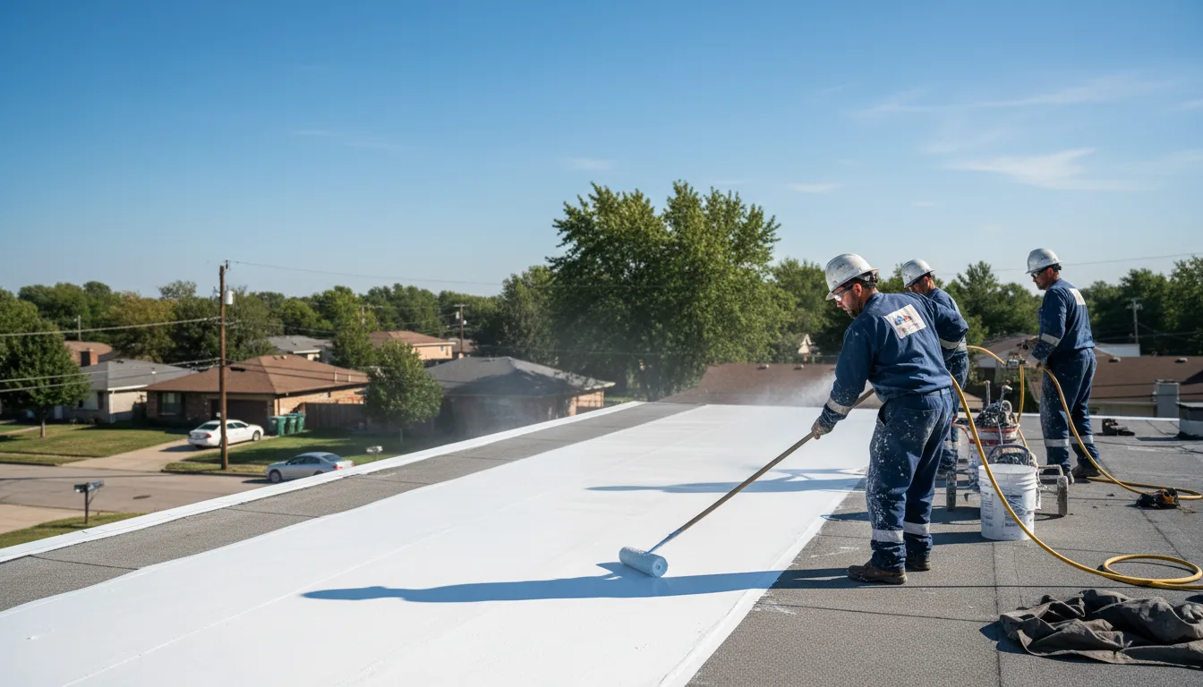 Commercial roof coating in Jamesville, VA near me